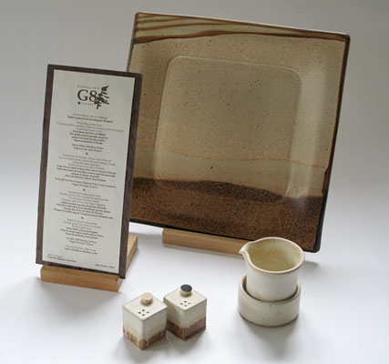 Dinner Plate and Menu